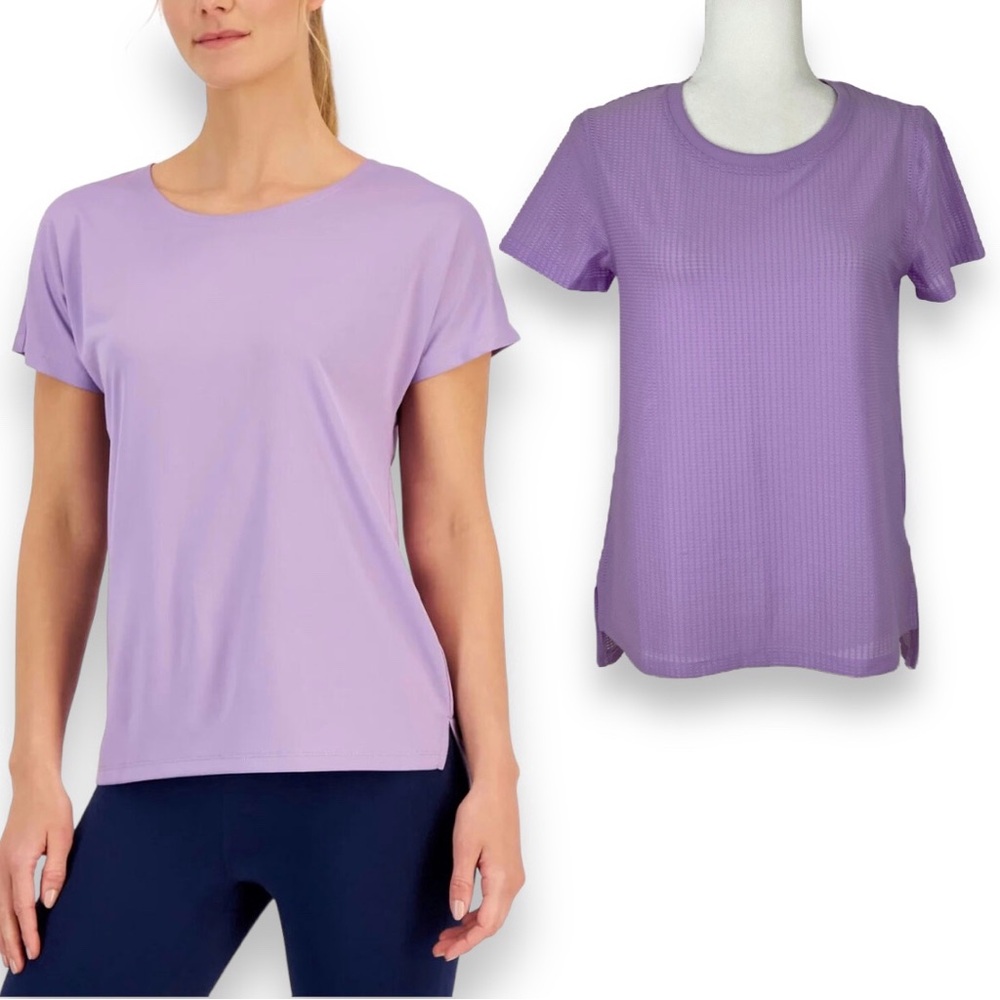 NWT ideology t shirt rapid dry crocus petal lilac purple Women’s S